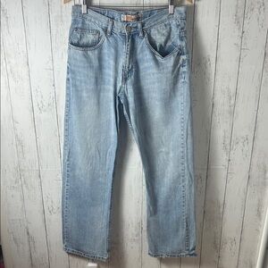 Lee Regular Fit Straight Leg Jeans Men’s 32x29 Light Wash Blue Denim Cotton